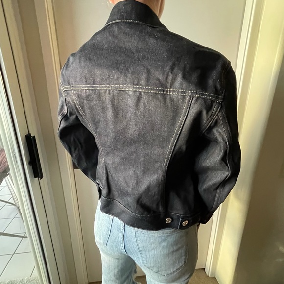 New Helmut Lang Femme Trucker Indigo Denim Jacket - Picture 10 of 14